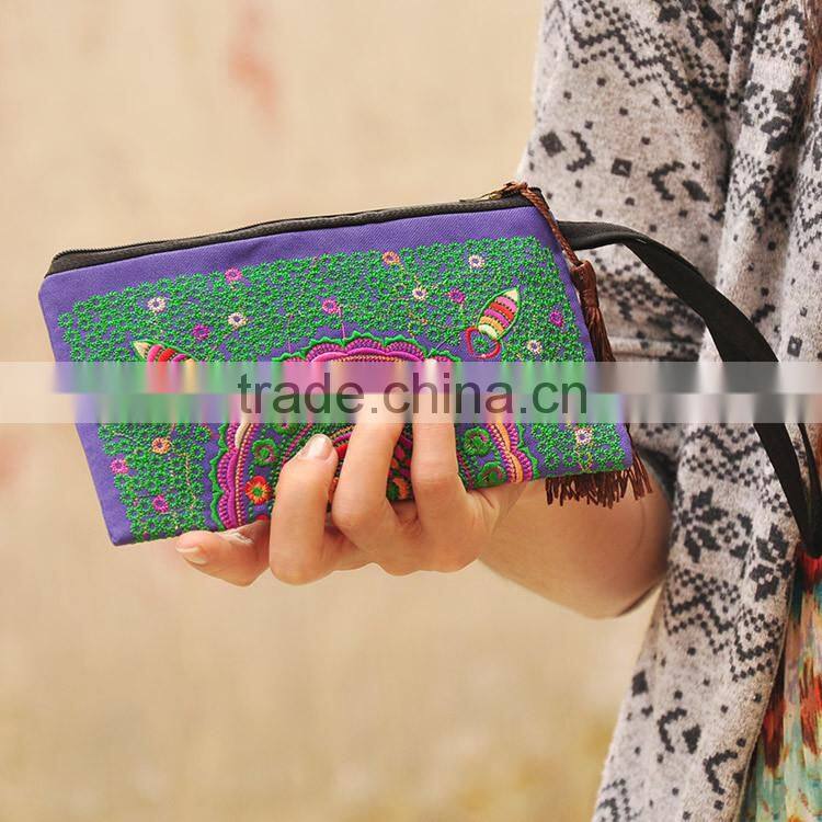 Handmade ethnic tribal hmong or Bohemia style woman clutch bags