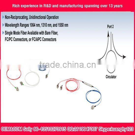 1X2 1550nm Polarization Maintaining Optical Circulator fiber optical circulator OEM factory