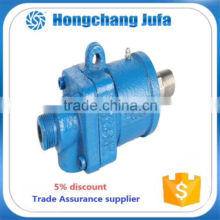 npt threaded cross joint pipe fitting water swivel joint/hydraulic rotary union