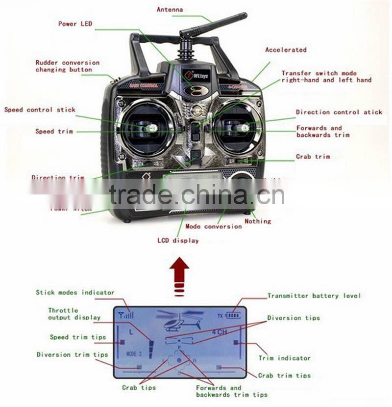 Wltoys V912 4 Channel 4 Axis 360 Degree Eversion 2.4GHz Remote Control Quad Helicopter RC Quadcopter