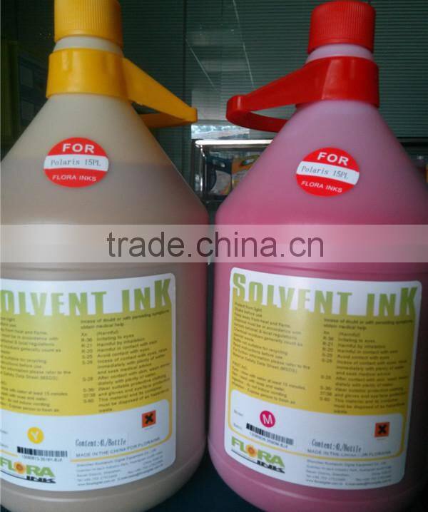 Environment friendly multicolor spectra polaris512 15pl 35pl flora solvent ink
