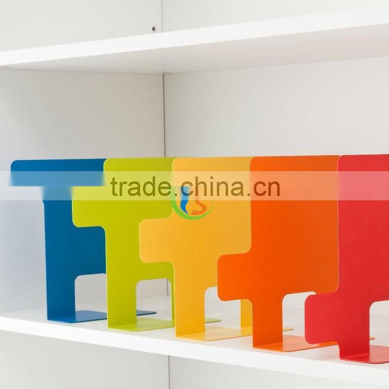 Decorative galvanized metal bookend used in home library or office