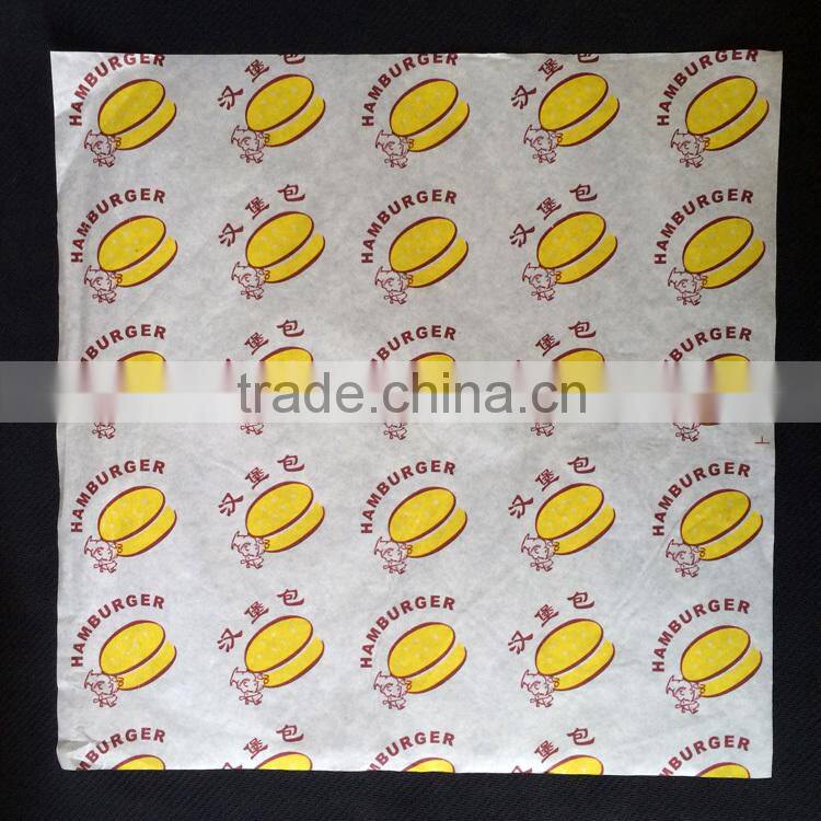 FDA food grade custom printed wax coated paper