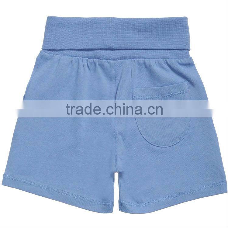 whoesale 100% cotton baby set striped print t shirt and blue short sets manufacture in china