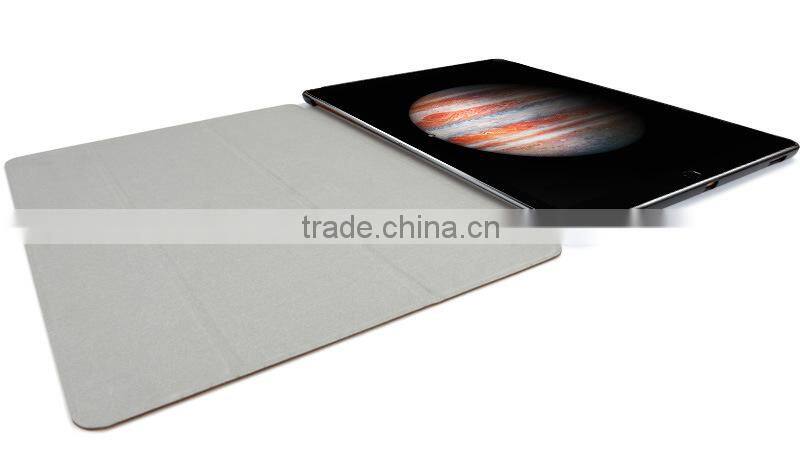 Factory New Arrival Ultra Thin Tri-folding Tablet PU Leather Smart Cover for iPad Pro