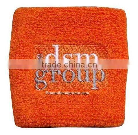 Factory Price Custom Logo Cotton Sports Wristband