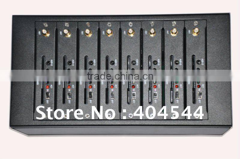 8 ports GSM SMS MODEM with RS-232/USB port