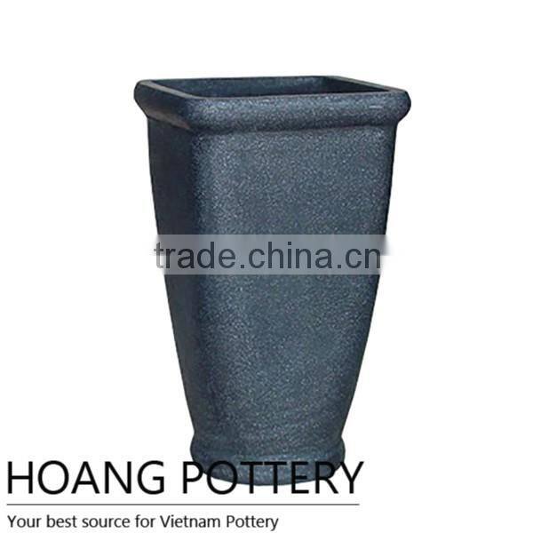 Roll Rim Fiber Terrazzo Garden Pots / planters Wholesale