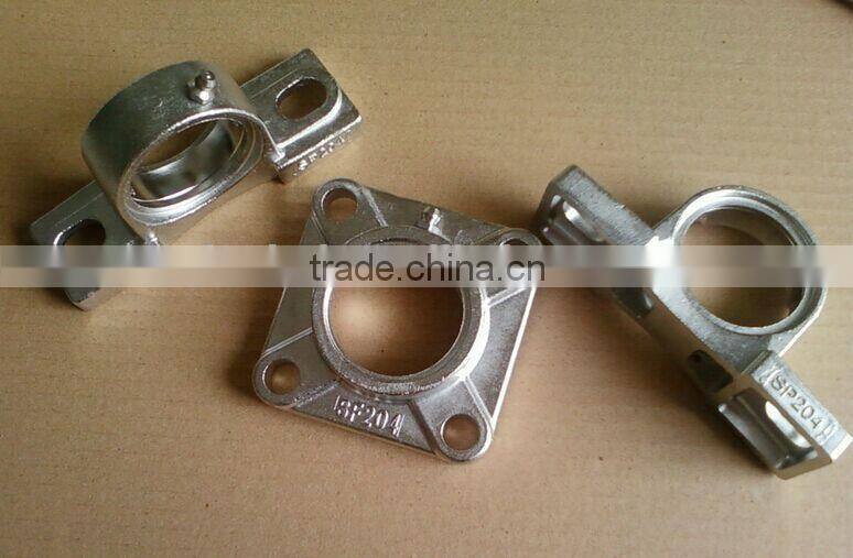 square stainless steel casting bearing mounting bracket