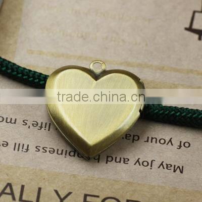 22MM vintage love heart brass bronze heart locket,locket pendant,pendant setting tray 1131028