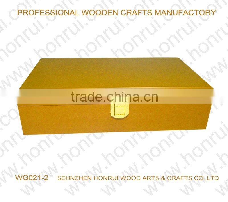 Honrui matt wooden craft box WG021