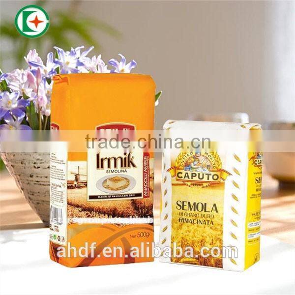 glossy printed white flour packaging paper bag wholesale