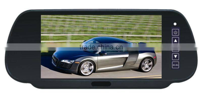 7 inch car rearview mirror monitor rearview tft lcd monitor with TV function