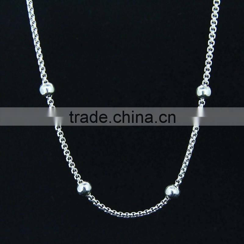 stainless steel ball station chains for floating lockets