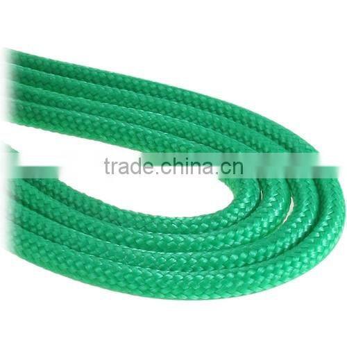 CPU 4 Pin ATX Extension Cable Braided Sleeved Cable 45cm Green / Black