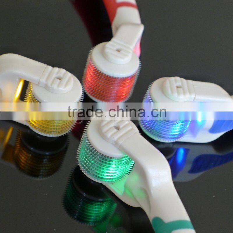 4 bio lights skin photon derma roller dermaroller led