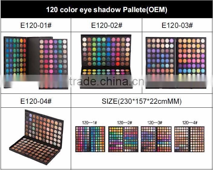 Popular 120 Color Makeup Bright Color Eye Shadow Palette