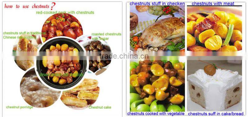 new crop organic snack foods roasted chestnuts in hot sale