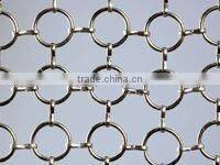 silver round ring mesh