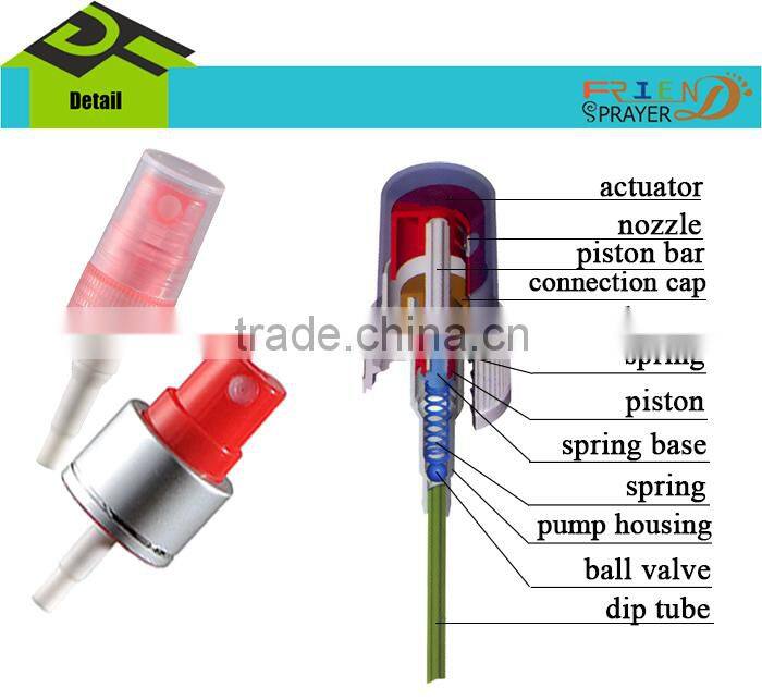 High quality 18/410 20/410 perfume crimp pump, crimp spray pump