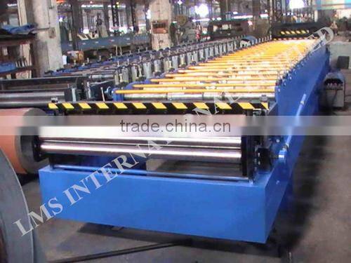 LMS Color steel roofing roll forming machine , Wall panel cold rolling mill