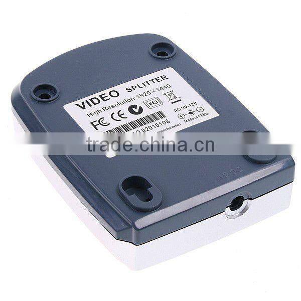 New Mini 2 Port 250MHz Video Splitter VGA Splitter