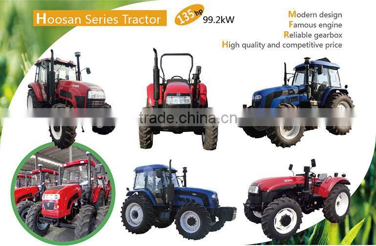 Newly useful gear wheel four drive tractor