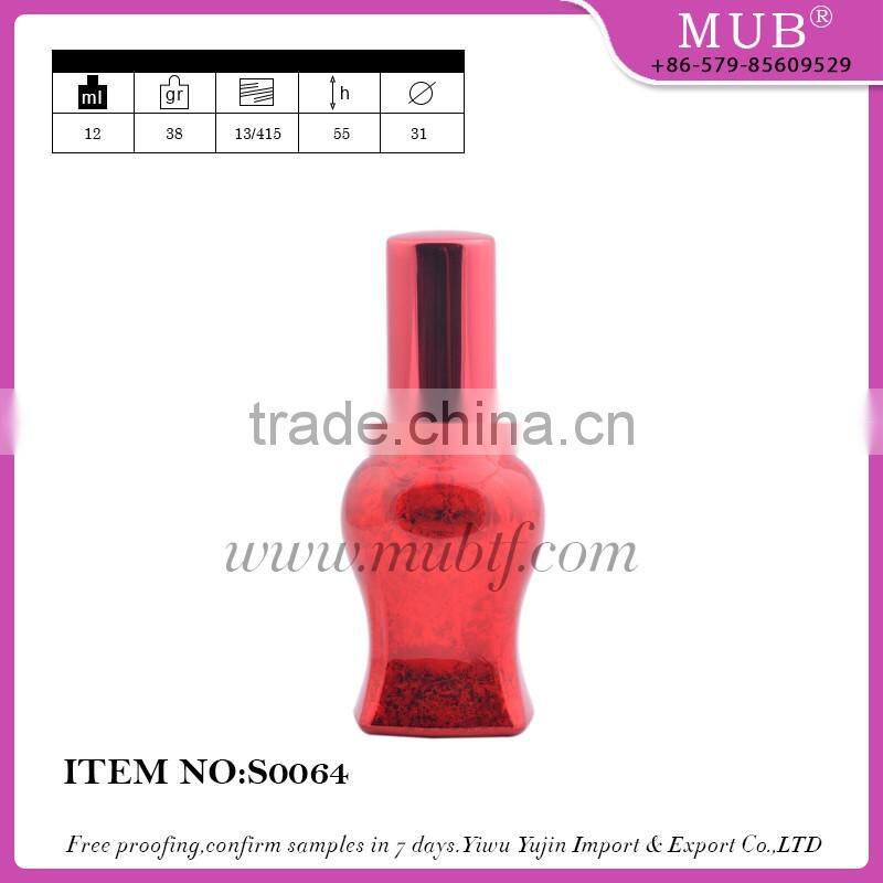 S0059 mini screw sprayer bottle glass bottle aluminum perfume bottle wholesale