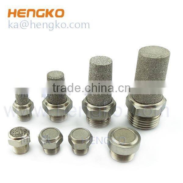 Sintered 316L stainless steel pneumatic exhaust muffler silencer