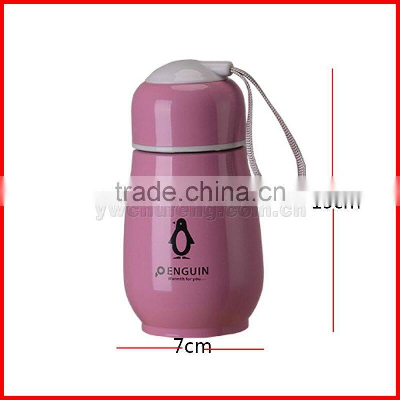 300ml Novelty Gifts Penguin Water Bottle Fashion Stainless Steel Vacuum Flask Kids Students Portable Water Bottle
