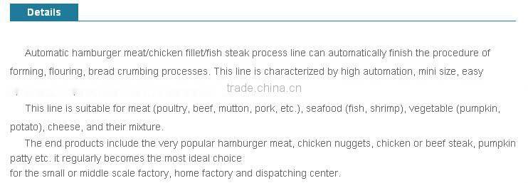 Patty/burger/nugget making machine
