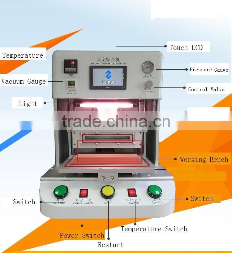 For Cellphone OCA TP LCD Display Repairing Kit Laminator Machine