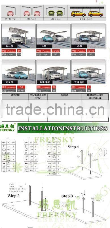 2016 janpanese carport imported from china.rainny carport pc