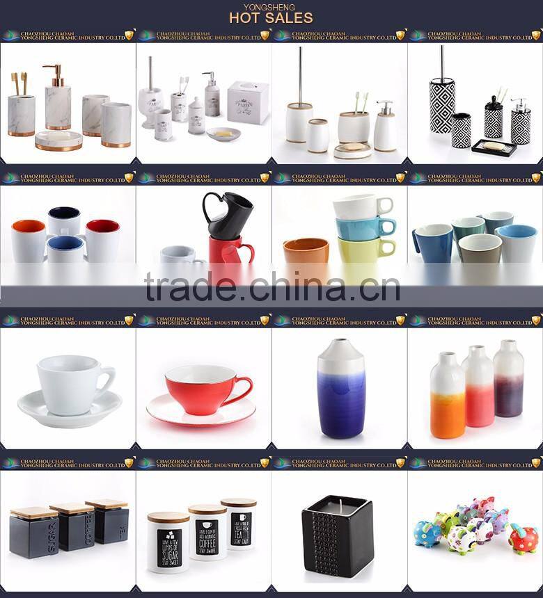 Professional best selling hand painted ceramic luxury bathroom sets wholesale