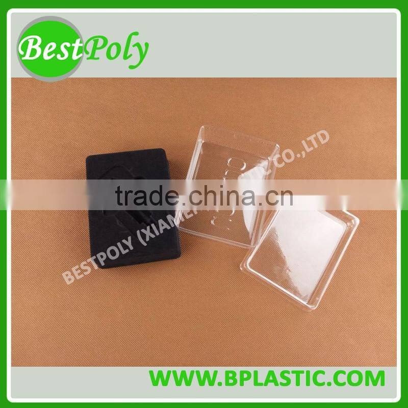 Black flock tray PS flocking tray for electronic