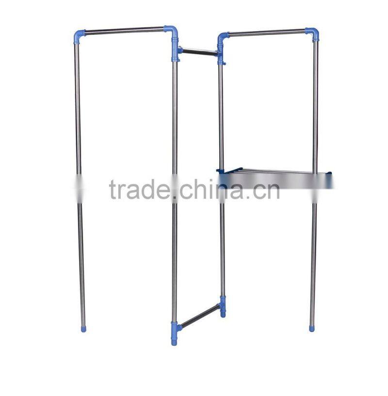double three transfer shapes clothes rack and blanket drying rack