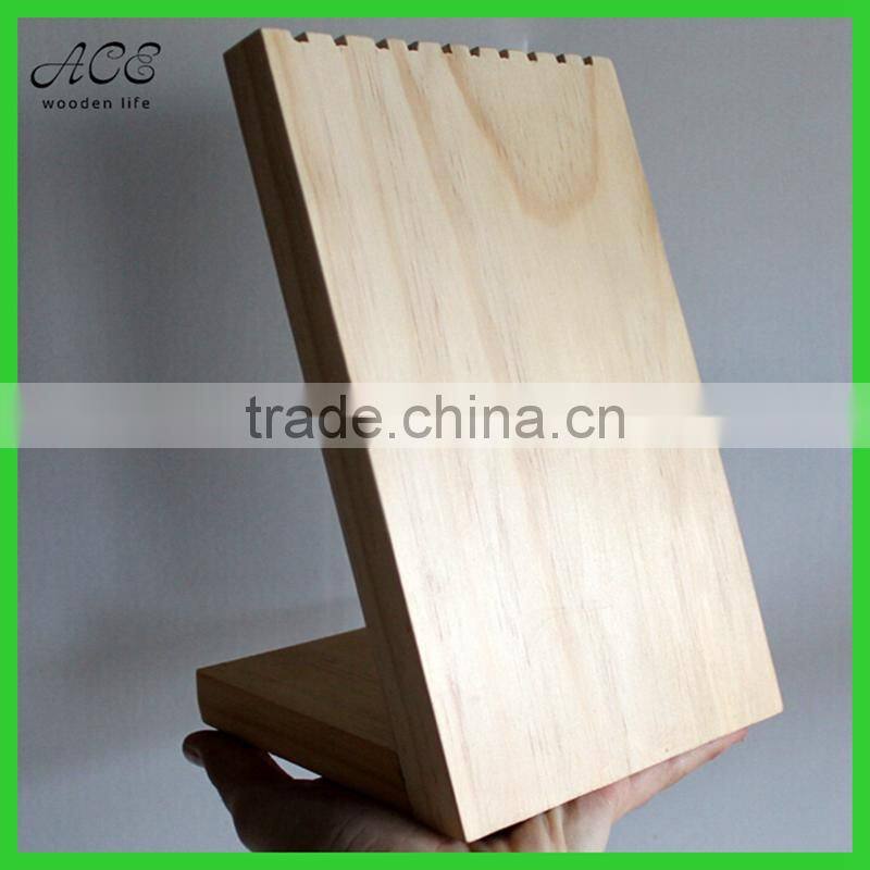 Wooden necklace display rack