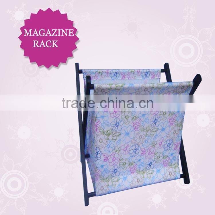 Wholesale paulownia wooden magazine rack, antique wooden newspaper rack