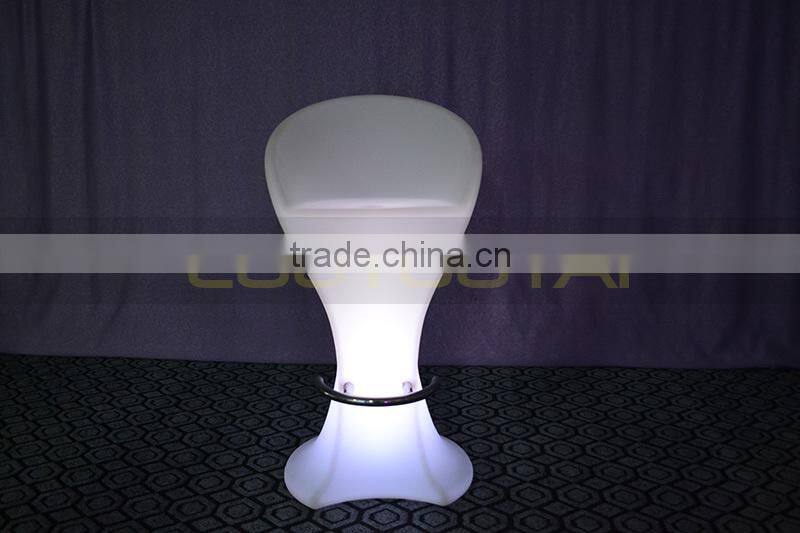 2015 New design modern 42'' high-grade led bar stool high back wing chair LED light stool chair LTT-BS04