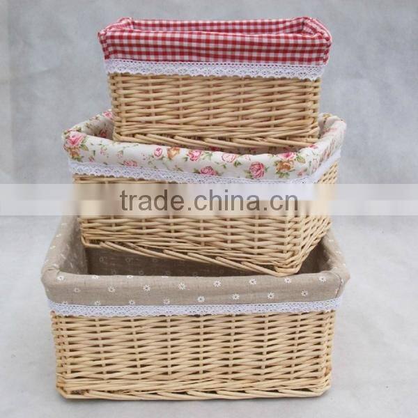 Natural wicker food basket wholesale