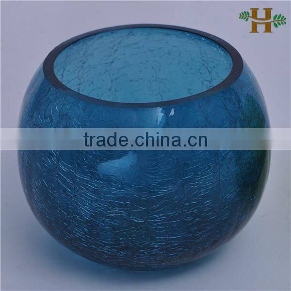 wholesale handblown cheap round glass bowl vase