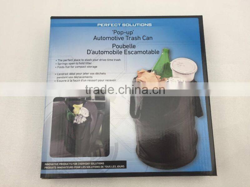 Pop up Automotive Trash Can for car/Leakproof Pop-Up Car Trash Bag/Pop-up Leak Proof Trash Can