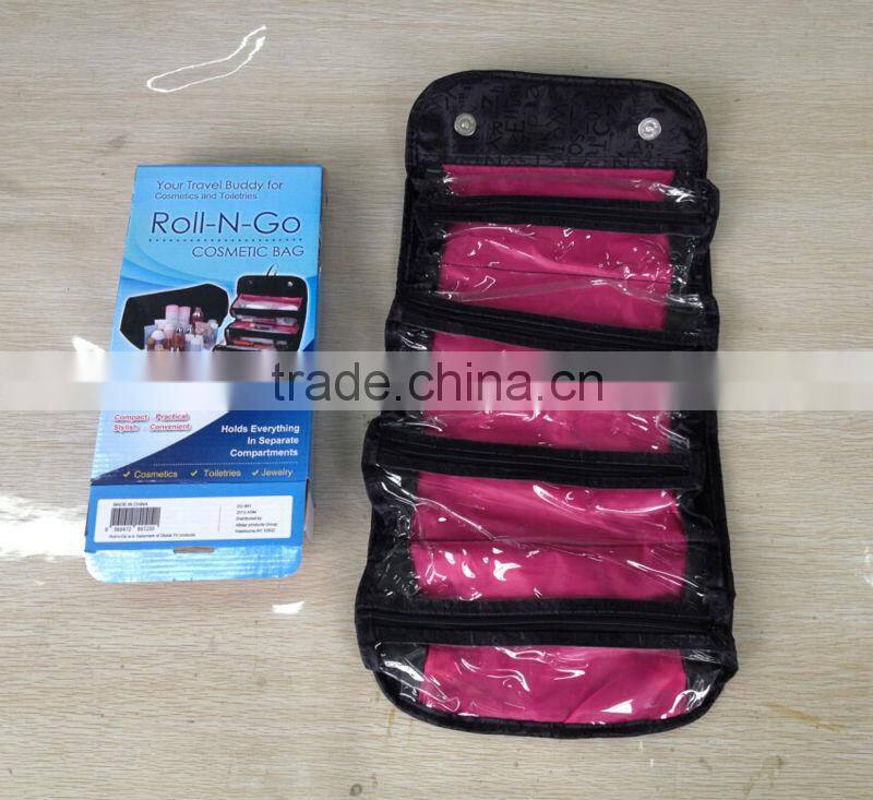 roll n go Cosmetic bag/cosmetic storage bag/bags for cosmetics/Cosmetic organizer