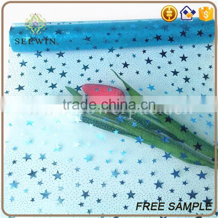 christmas metal printing organza roll