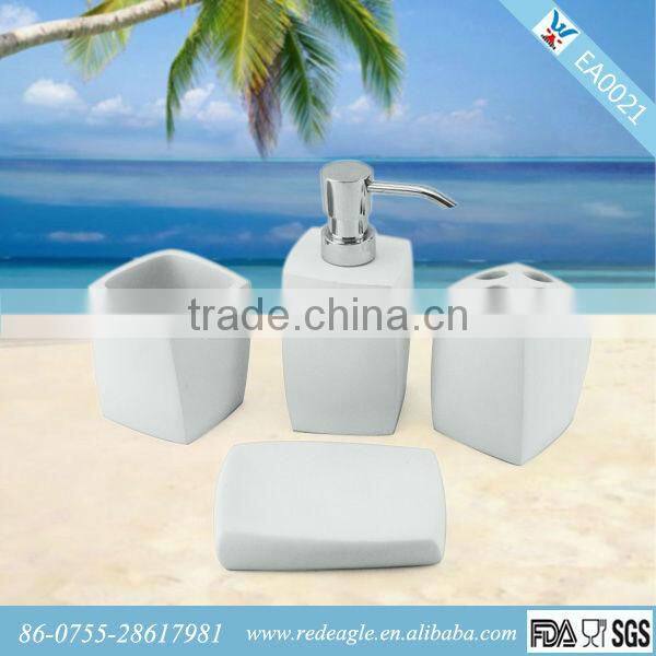 EA0057 Bath Accessory Toilet Brush Holder Tumbler Toothbrush Holder Soap Dish Soap Dispenser