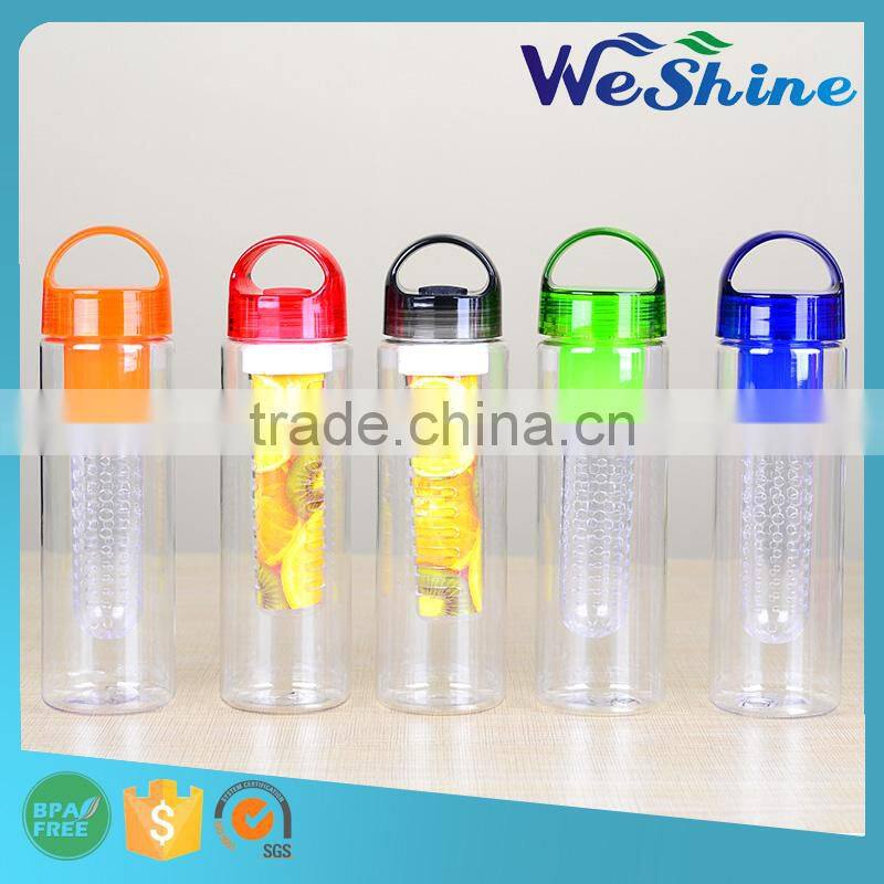 BPA-FREE Tritan Fruit Infuser Infusion Water Bottle for Naturally Flavored Fresh Drinking Bottles with Multi-Purpose Flip-top