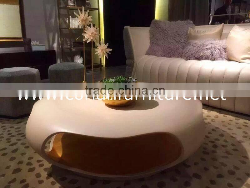 New design led backlit corian coffee table /corian bar table