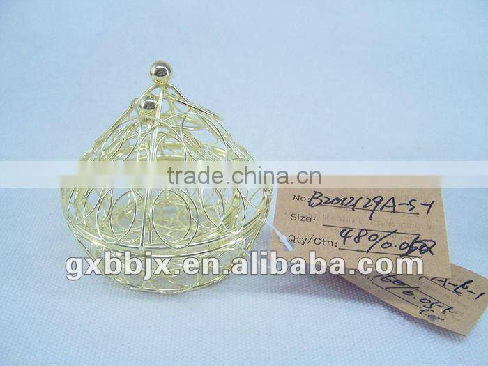 Set of two metal Christmas gift packaging box for wholesale