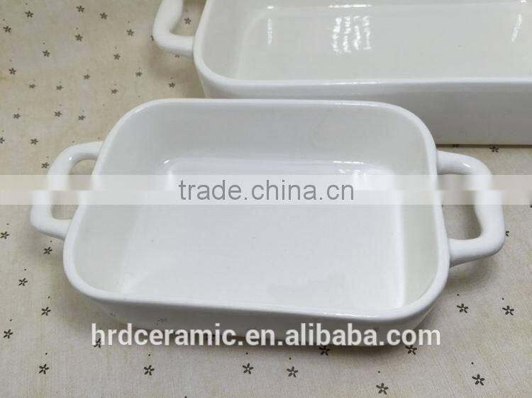 Ceramic oven dish/stocked porcelain cheese bakeware plate