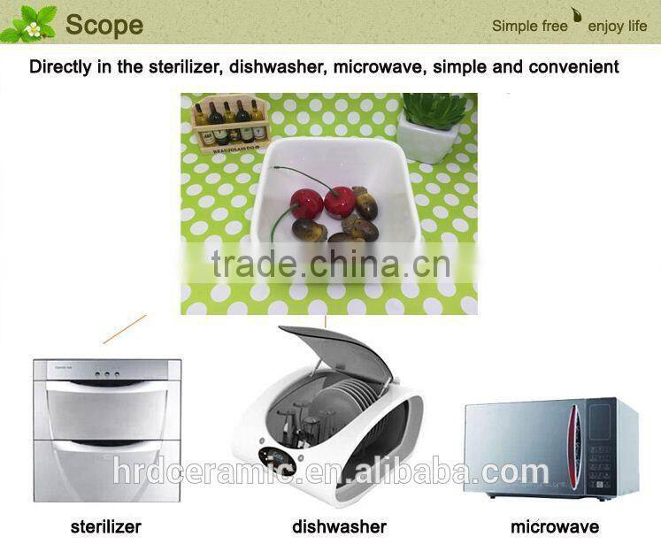 Stocked White Porcelain Square Dish/food dish/rice dish/salad bowl